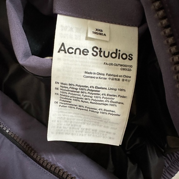 Acne Studios Lilac Heat Reactive Jacket - Picture 9 of 9